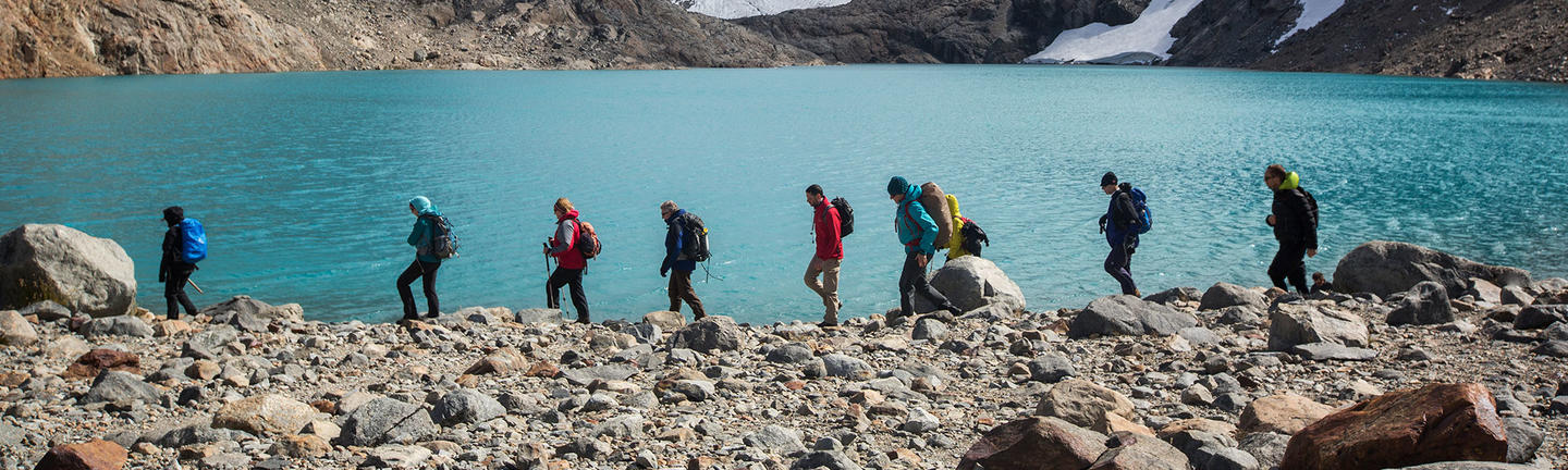 Hiking through Patagonia in South America