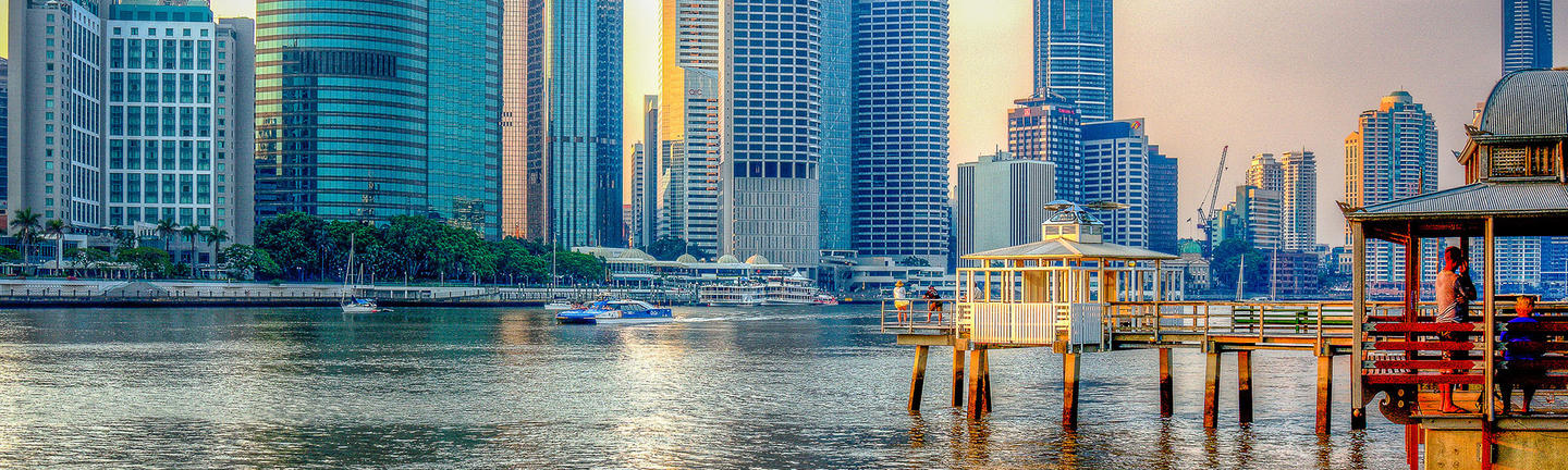 Brisbane city skyline 
